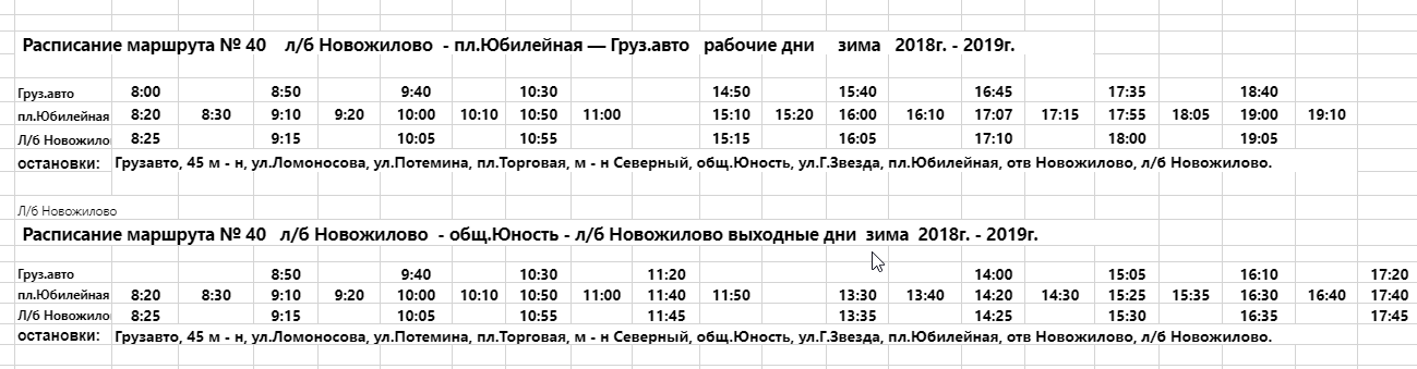 Маршрут 19 автобуса березники